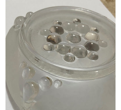 Cinzeiro Antigo Quadrado Em Vidro Trabalhado