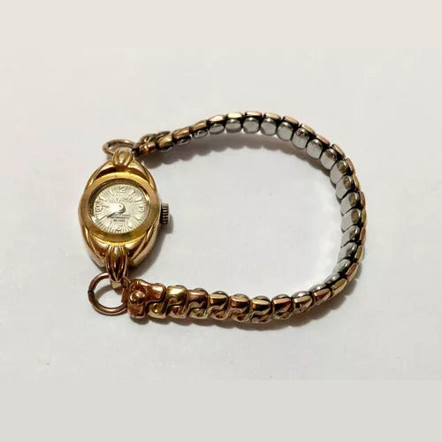 Relógio Antigo Jenco 17 Rubis Dourado Swiss Made 1081 Funcio