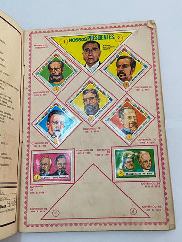 Antigo Album Figurinhas Cavalo De Aço Cromos Educativos