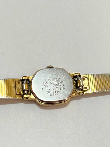 Relógio Antigo Citizen Quartz Japan 3220 Dourado