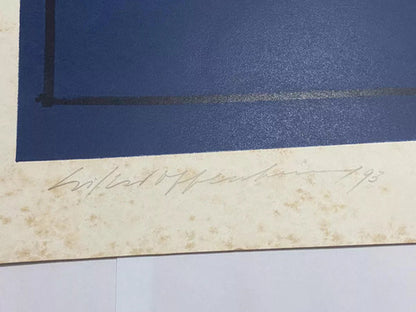 Quadro Gravura Antiga Silvio Oppenheim 93 Geométrica