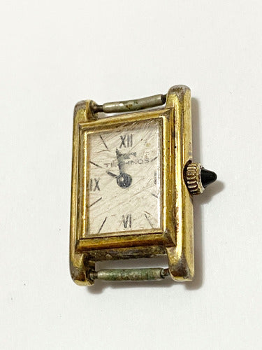 Relógio Antigo Technos A Corda Dourado