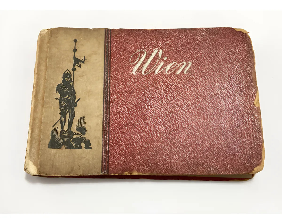 Álbum Fotográfico Antigo Viena - Wien Vermelho Austria
