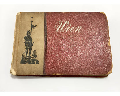 Álbum Fotográfico Antigo Viena - Wien Vermelho Austria